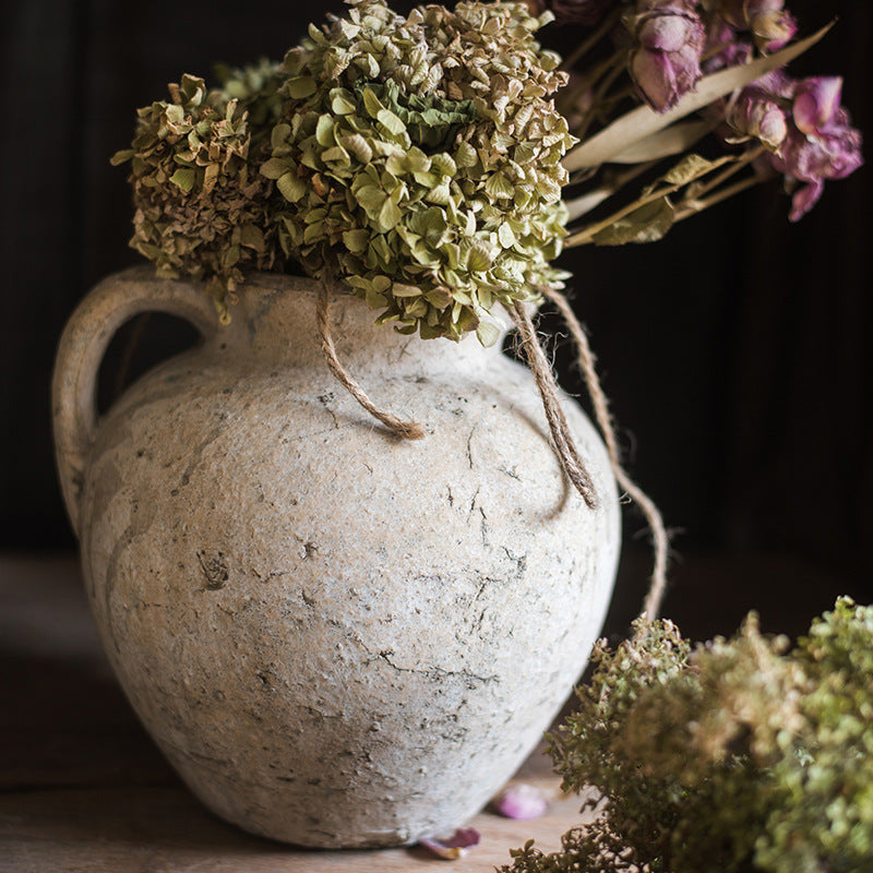 Buy farmhouse furniture Large Brisa Mediterranean Handmade Red Clay Pots - Modern Cottage Farmhouse Furniture