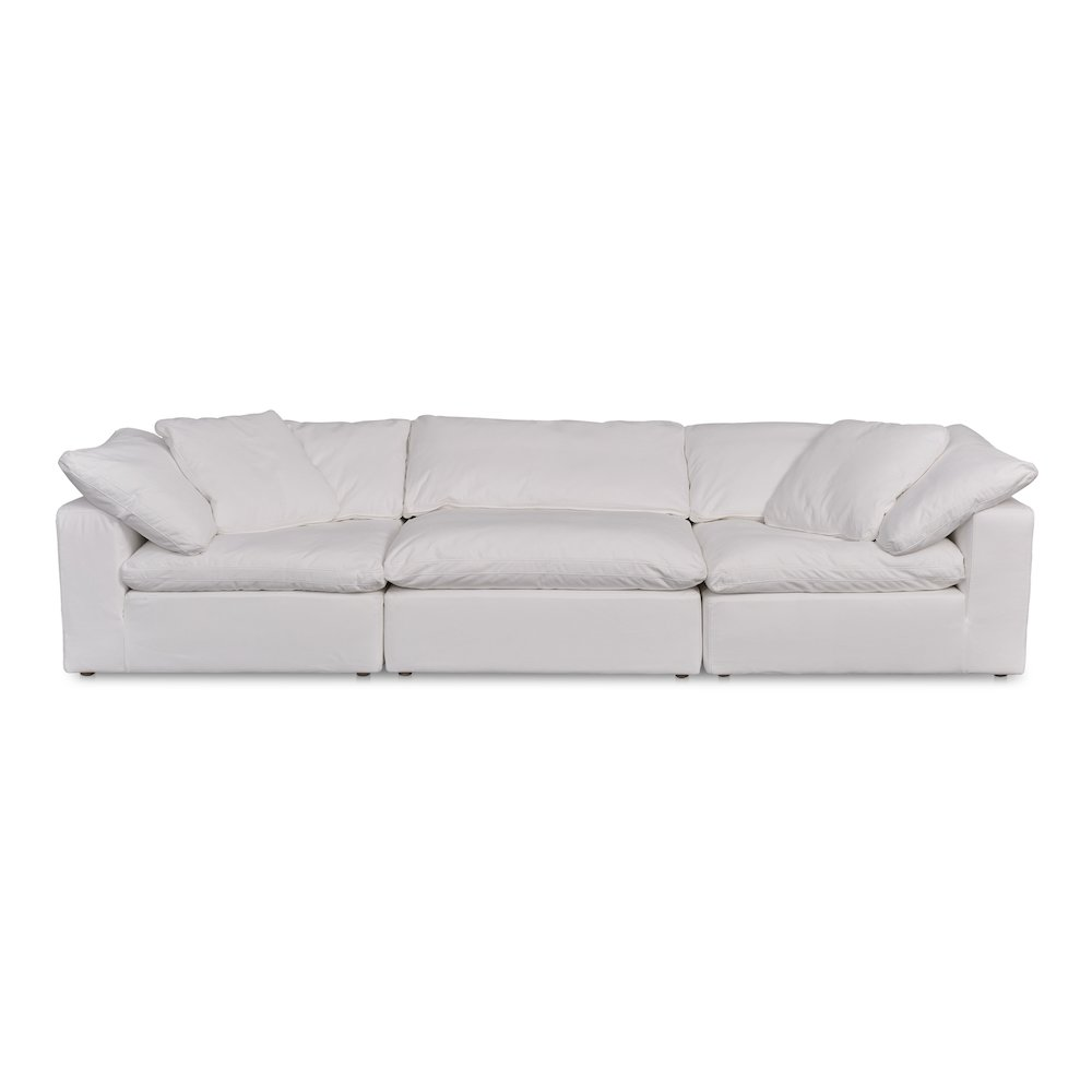 Boho Aesthetic Clay Modular Sofa Cream Cream White | Biophilic Design Airbnb Decor Furniture 