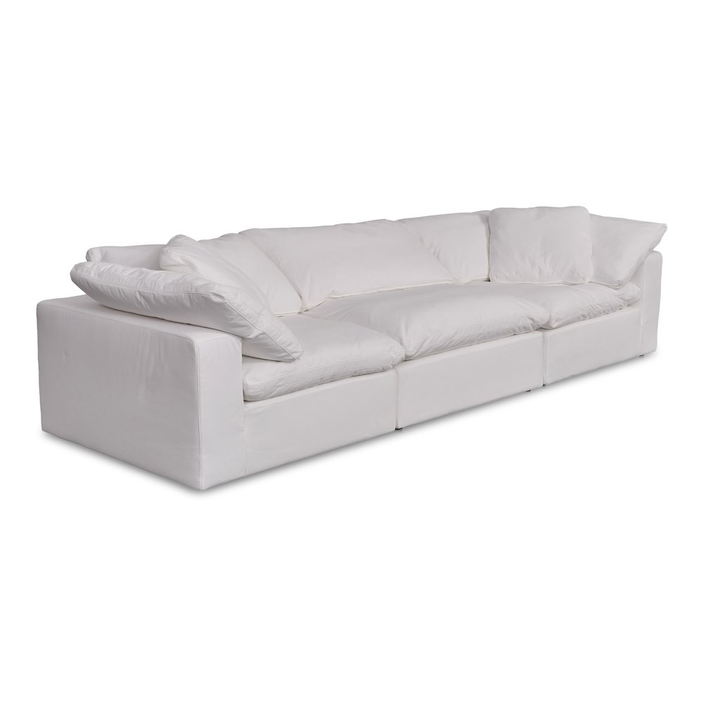 Boho Aesthetic Clay Modular Sofa Cream Cream White | Biophilic Design Airbnb Decor Furniture 