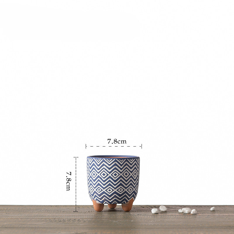 Buy farmhouse furniture Tuscan Terracotta Three-Legged Flower Pot – Spanish Home Decor - Modern Cottage Farmhouse Furniture