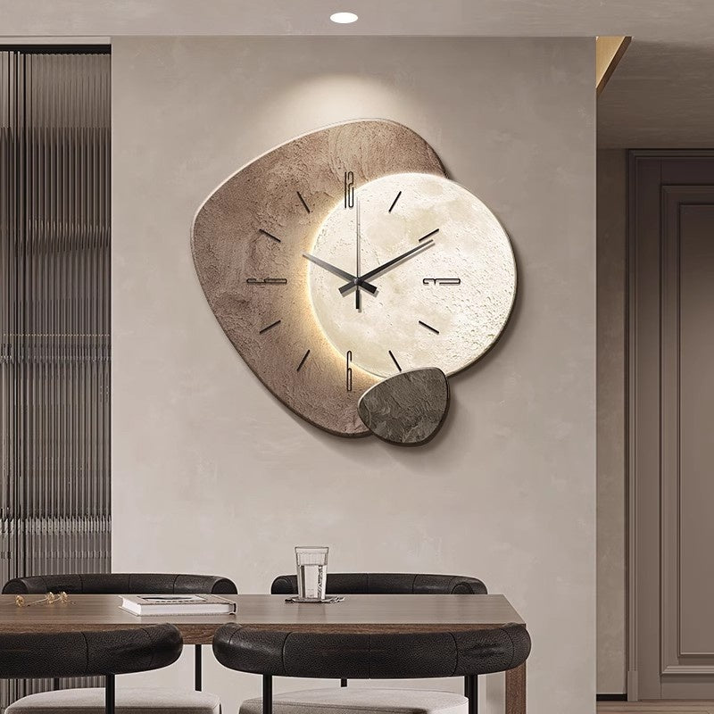 Mykonos | Mediterranean Sea Stone Luxury Clock Wall - Mediterranean Italian Contemporary Home Decor Furniture