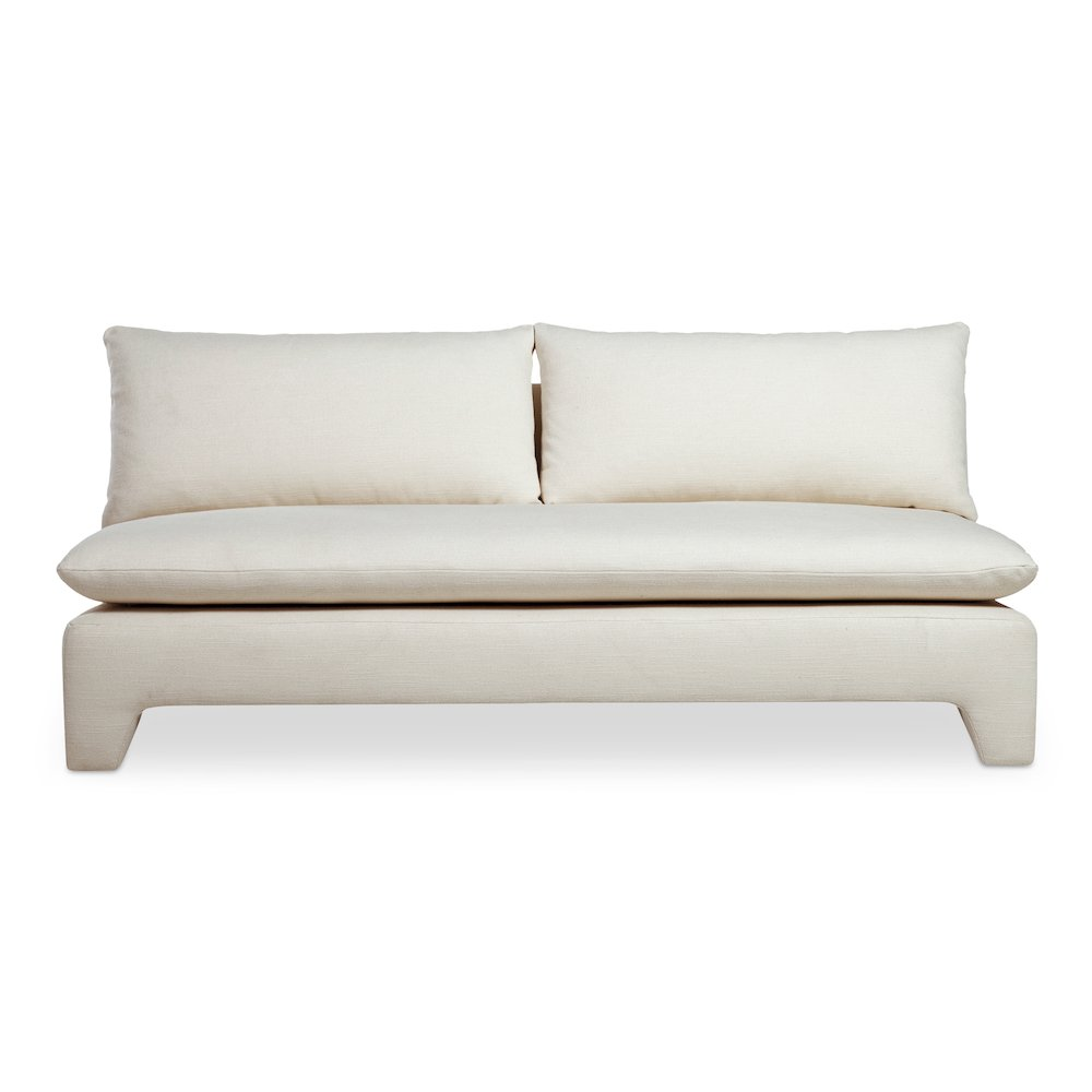 Boho Aesthetic Estelle Sofa Cream | Biophilic Design Airbnb Decor Furniture 