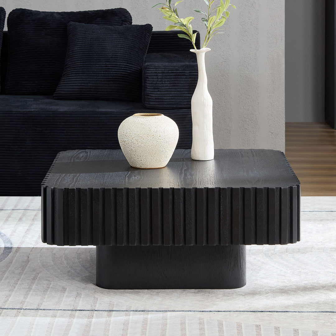 Amalfi Black Handcrafted Modern Mediterranean Coffee Table - Mediterranean Italian Contemporary Home Decor Furniture