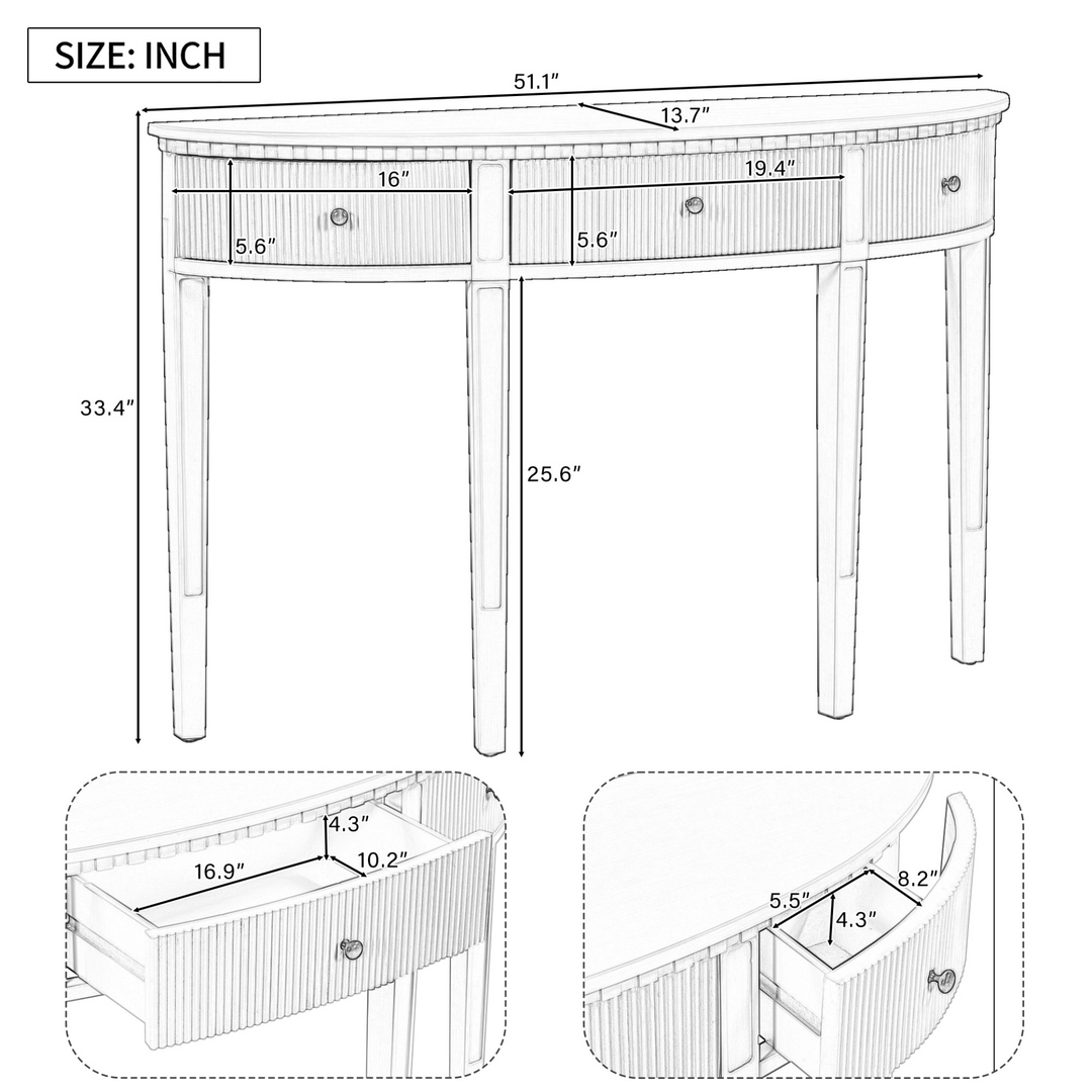 Boho Aesthetic Distinctive Features of Pine Veneer Console Table with Vertical Stripe Drawer Fronts and Four Legs | Biophilic Design Airbnb Decor Furniture 