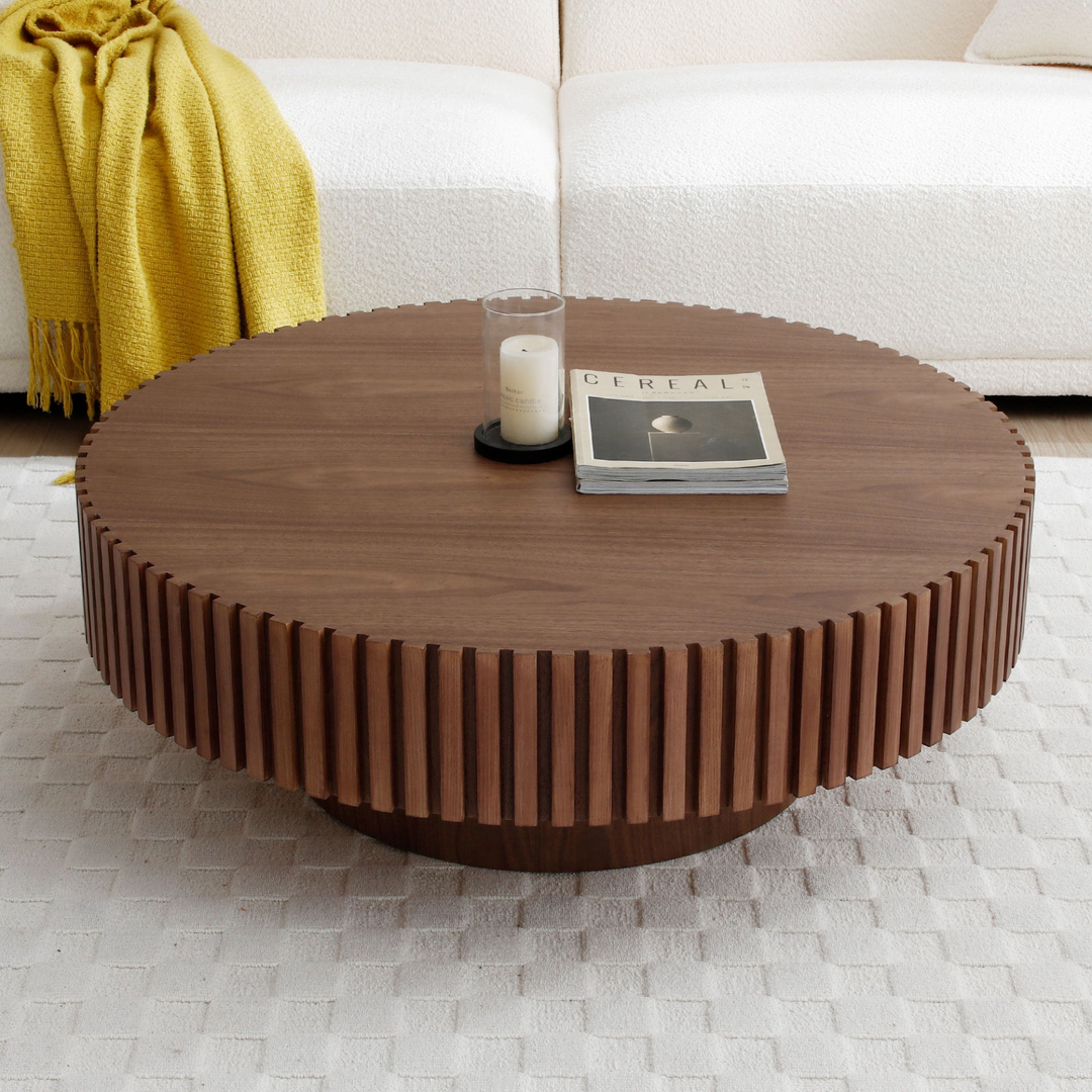 Boho Aesthetic Mid Century Modern Coffee Table Unique Coffee Table | Biophilic Design Airbnb Decor Furniture 