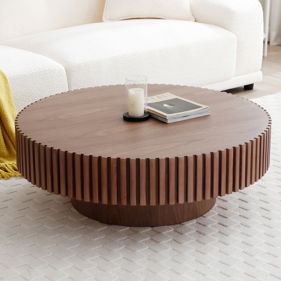 Boho Aesthetic Mid Century Modern Coffee Table Unique Coffee Table | Biophilic Design Airbnb Decor Furniture 