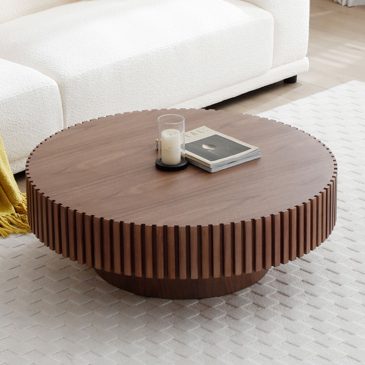 Boho Aesthetic Mid Century Modern Coffee Table Unique Coffee Table | Biophilic Design Airbnb Decor Furniture 