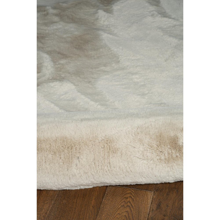 Buy farmhouse furniture Maven Large 8x10 Mediterranean Farmhouse Beige Faux Rabbit Area Rug - Modern Cottage Farmhouse Furniture