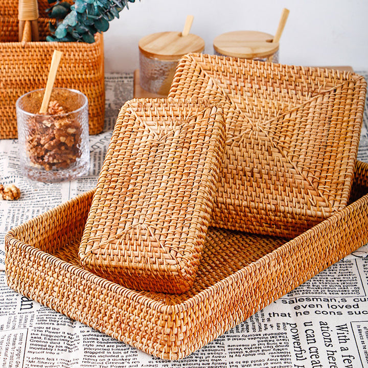 Villaggio Solito Posto | Mediterranean Autumn Vine Handmade Woven Storage Basket - Mediterranean Italian Contemporary Home Decor Furniture