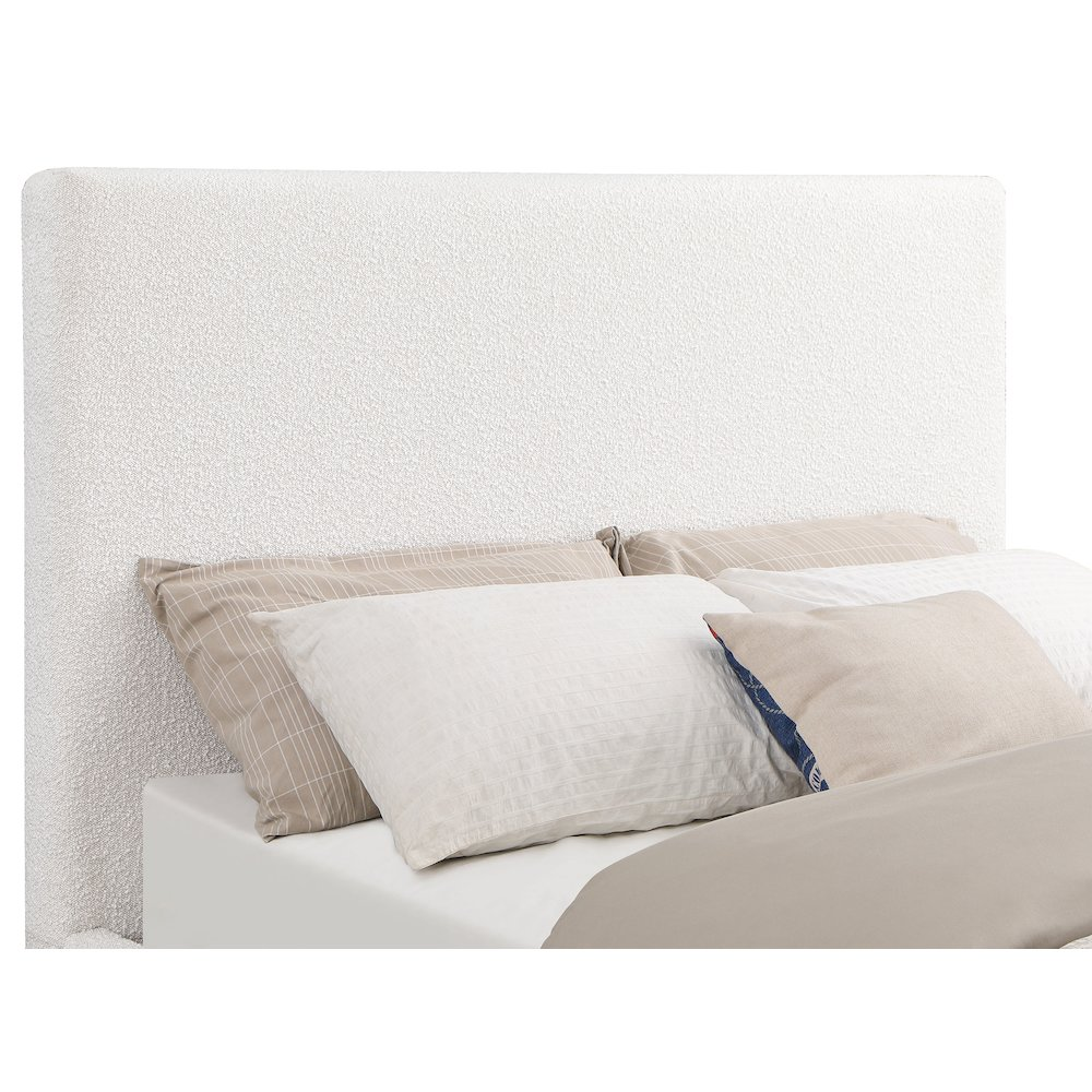 Buy farmhouse furniture Knox Upholstered Queen Mediterranean Farmhouse Panel Bed Cream - Modern Cottage Farmhouse Furniture