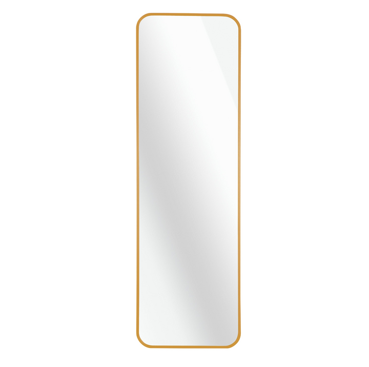 Boho Aesthetic Gold 47 x 14IN Door mirror | Biophilic Design Airbnb Decor Furniture 