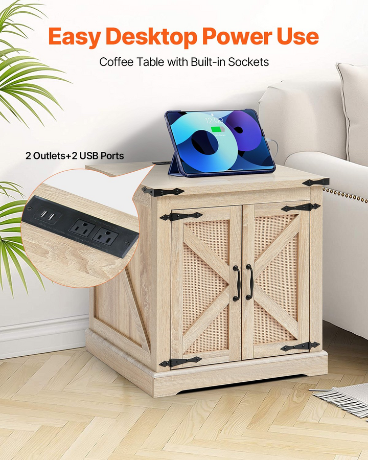 Buy farmhouse furniture Lily | Modern Farmhouse End Table - Modern Cottage Farmhouse Furniture