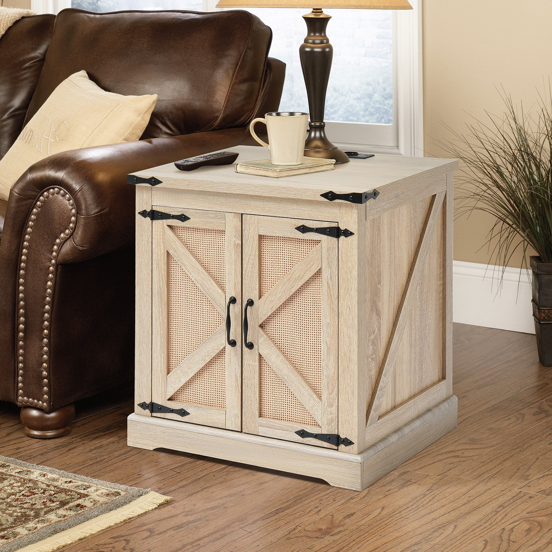 Buy farmhouse furniture Lily | Modern Farmhouse End Table - Modern Cottage Farmhouse Furniture
