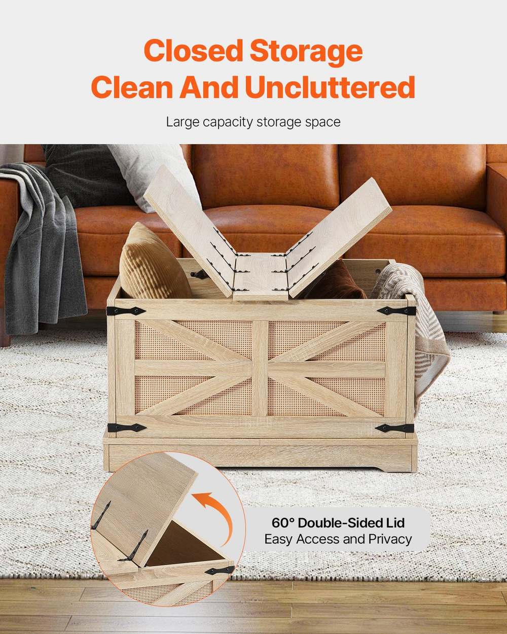 Lily | Modern Luxury Contemporary Farmhouse Coffee Table - Mediterranean Italian Contemporary Home Decor Furniture