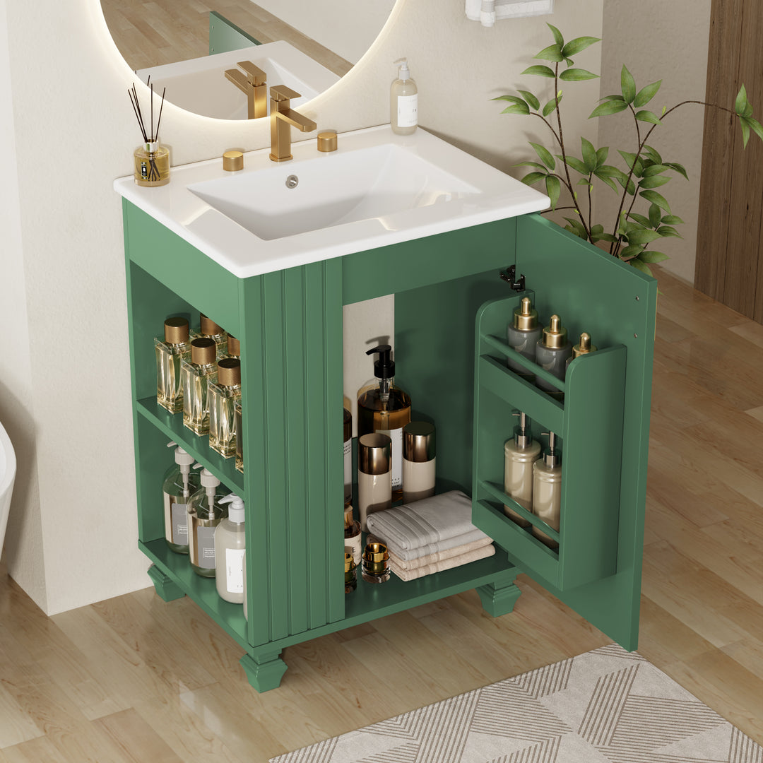Buy farmhouse furniture Sage Farmhouse Bathroom Vanity With Sink - Modern Cottage Farmhouse Furniture