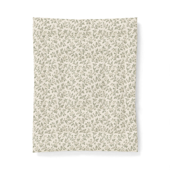 Sage &amp; Cream Cotton Comforter (Non Textured)  – By. Artisan Blooms