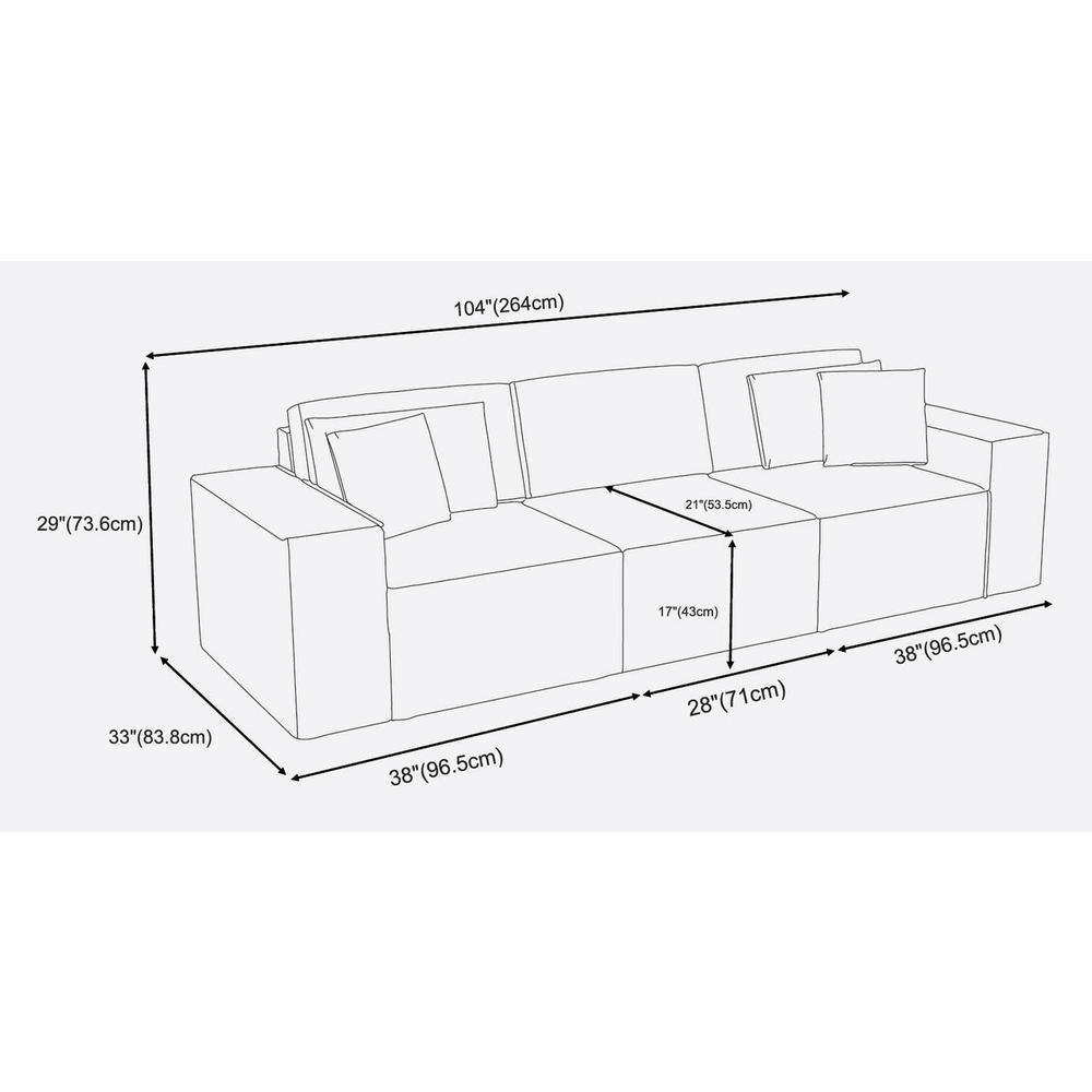 Boho Aesthetic Modern Trendy European Dark Gray Linen Sofa in Dark Gray Linen | Biophilic Design Airbnb Decor Furniture 