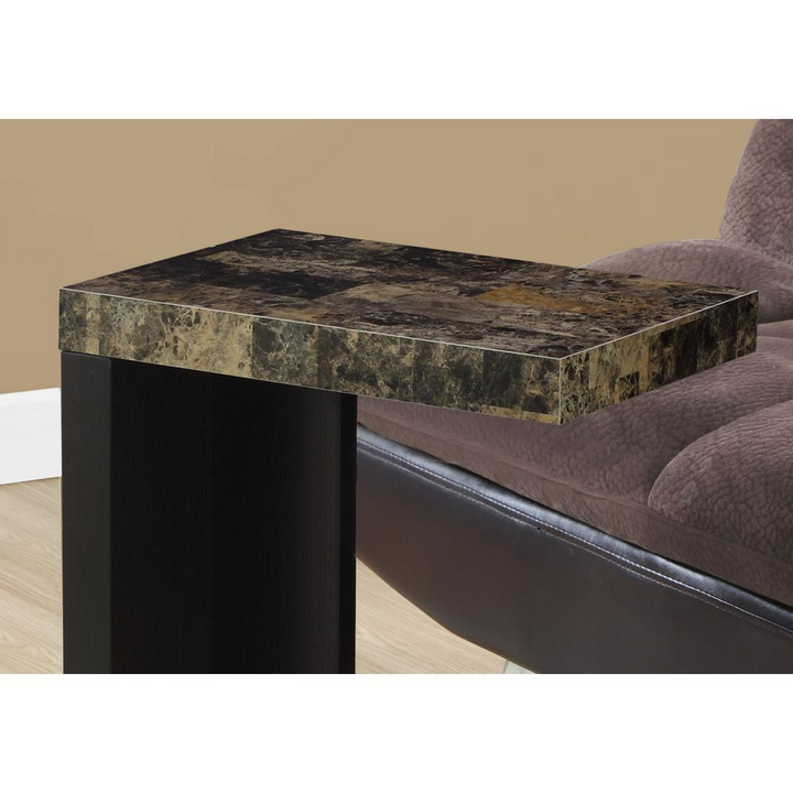 Boho Aesthetic ACCENT TABLE - CAPPUCCINO / MARBLE-LOOK TOP | Biophilic Design Airbnb Decor Furniture 