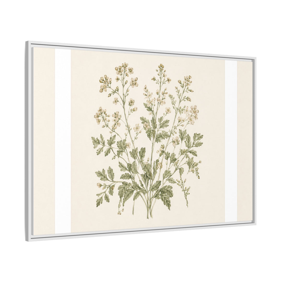 Sage &amp; Cream Framed Canvas Wall Art