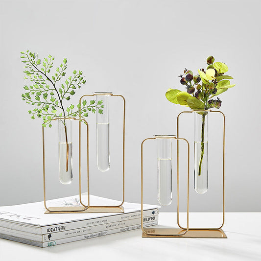 Hydroponic Test Tube Vase Light Luxury Flower Container | order couch online - buy sofa -buy sofa online