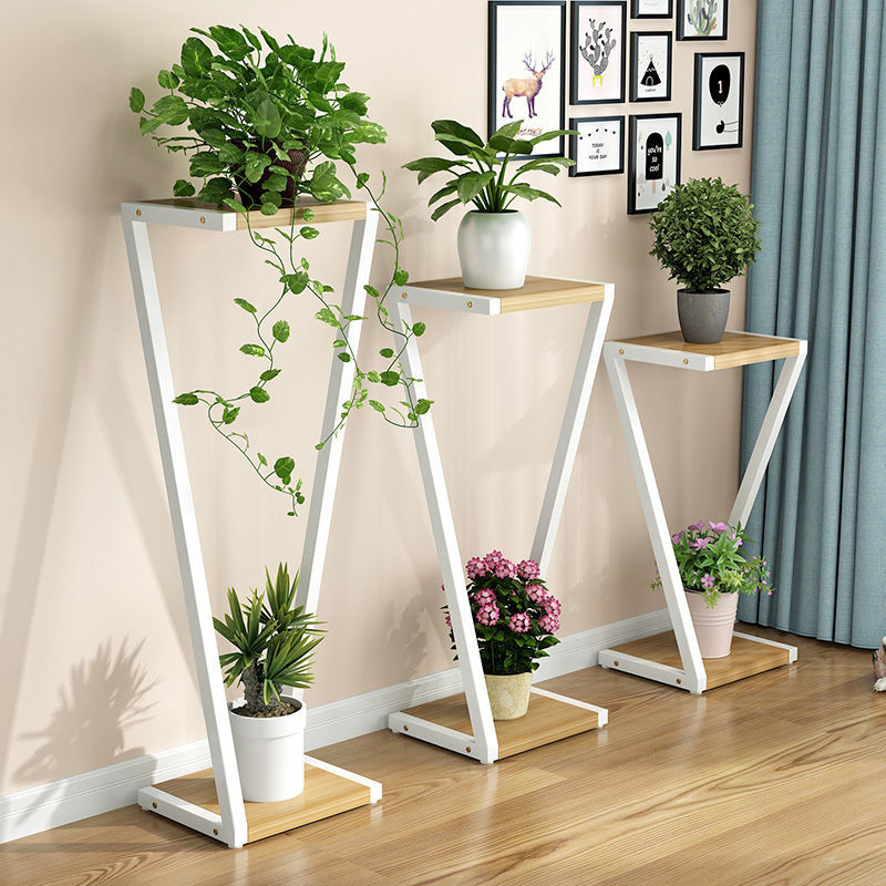 Boho Aesthetic Living Room Home Indoor Multi-layer Z-type Floor Planter | Biophilic Design Airbnb Decor Furniture 