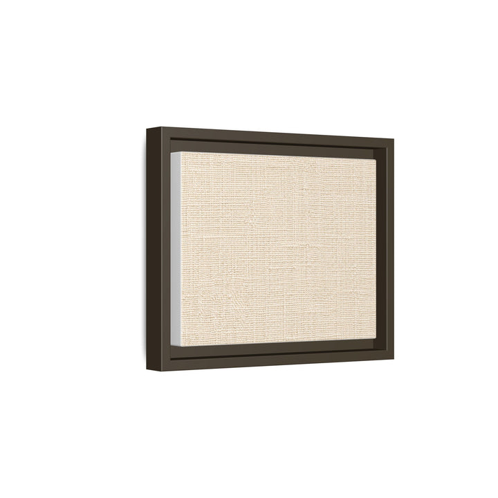 Woven Art Sage &amp; Cream Framed Canvas Wall Art