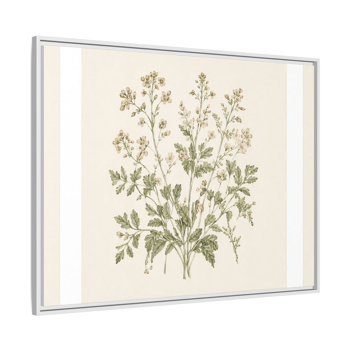 Sage &amp; Cream Framed Canvas Wall Art