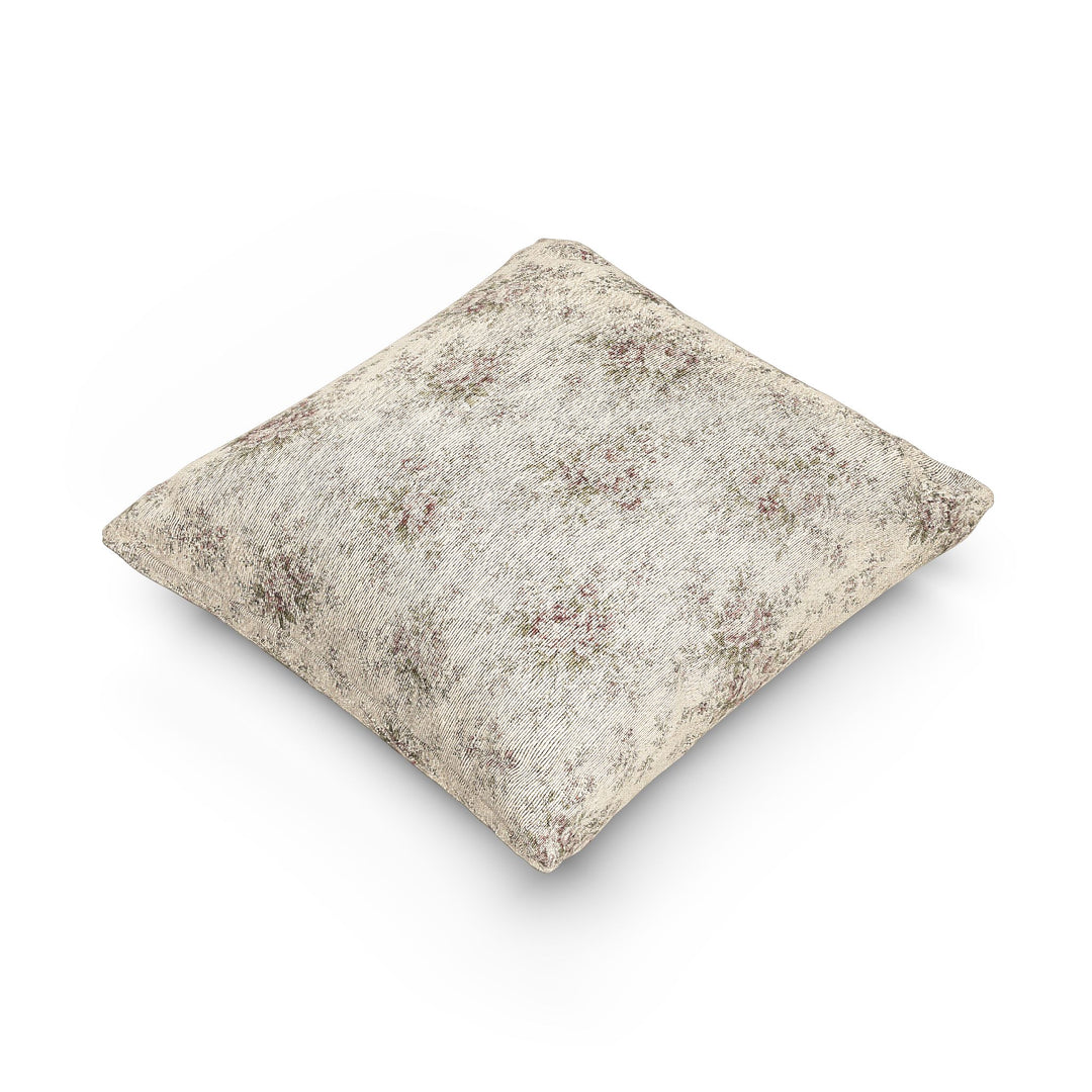 Sage &amp; Rose Cream Woven Pillow By Artisan Blooms