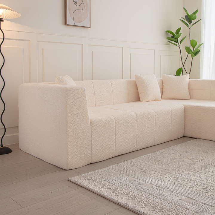 The Grand Amalfi Large Modular Mediterranean L-Shaped Sectional Floor Sofa - Mediterranean Italian Contemporary Home Decor Furniture