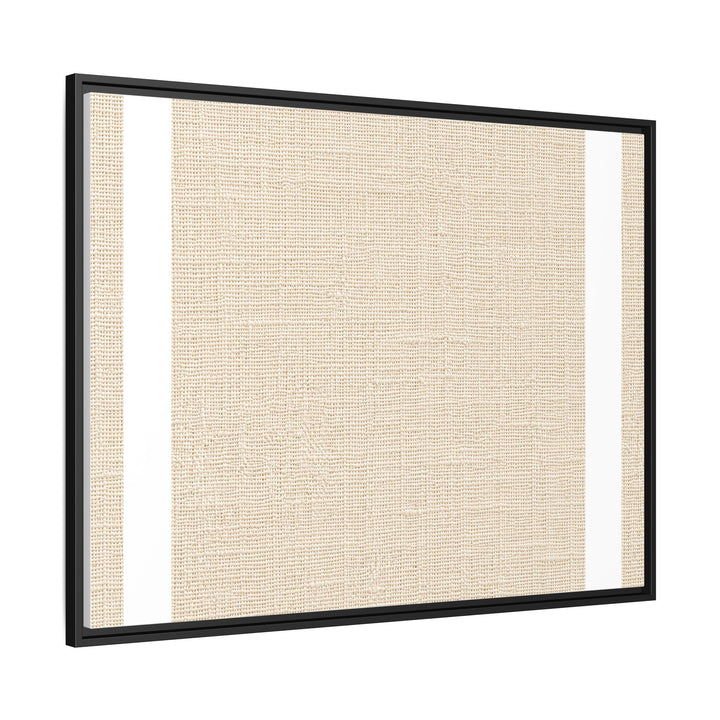 Woven Art Sage &amp; Cream Framed Canvas Wall Art