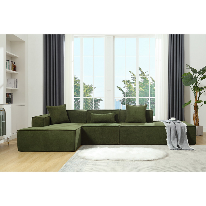 The Oliva Modular Mediterranean Sofa Set - Mediterranean Italian Contemporary Home Decor Furniture