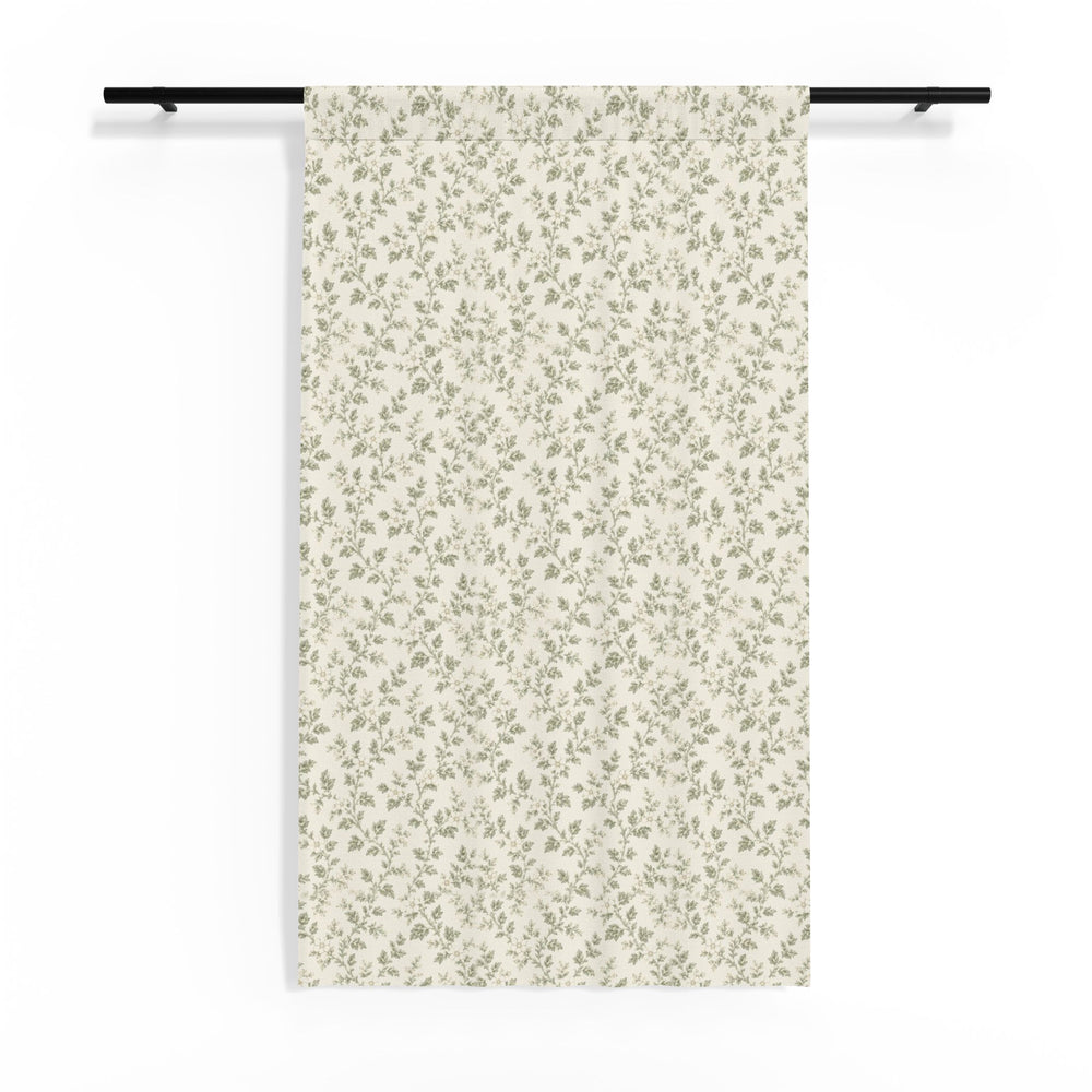 Buy farmhouse furniture Sheer Sage & Cream Curtain Panel — By. Artisan & Blooms - Modern Cottage Farmhouse Furniture