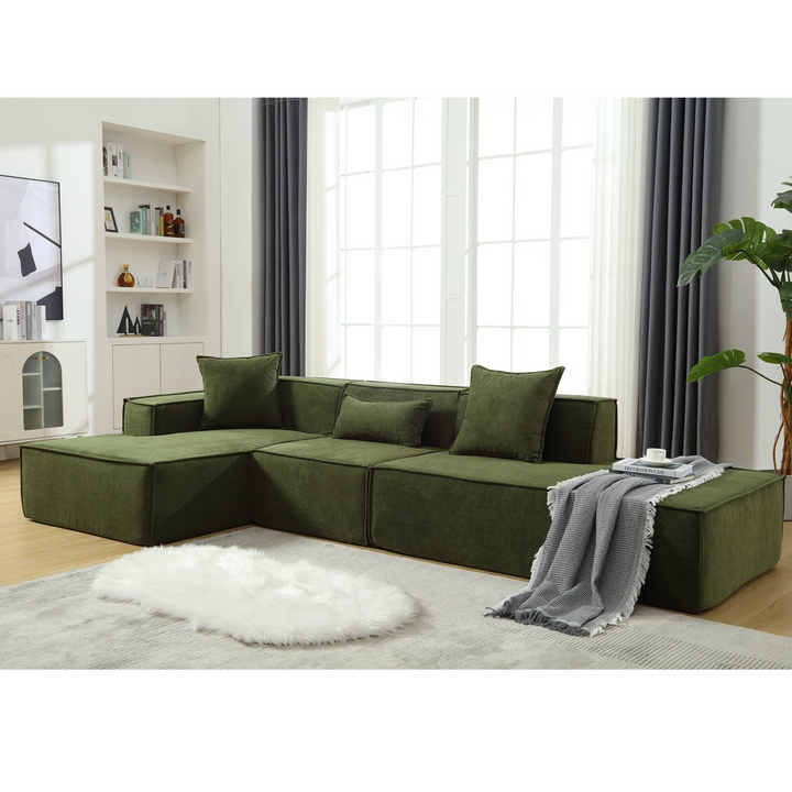 The Oliva Modular Mediterranean Sofa Set - Mediterranean Italian Contemporary Home Decor Furniture