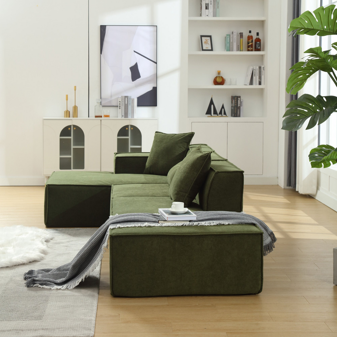 The Oliva Modular Mediterranean Sofa Set - Mediterranean Italian Contemporary Home Decor Furniture