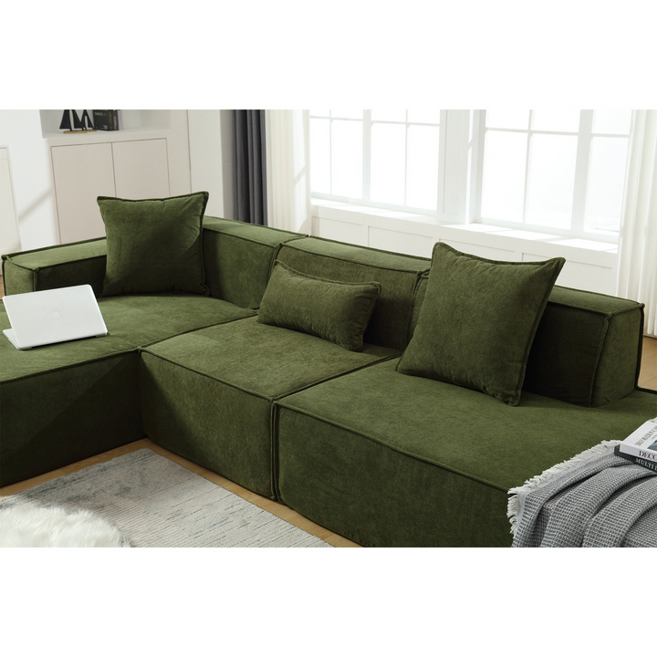 The Oliva Modular Mediterranean Sofa Set - Mediterranean Italian Contemporary Home Decor Furniture