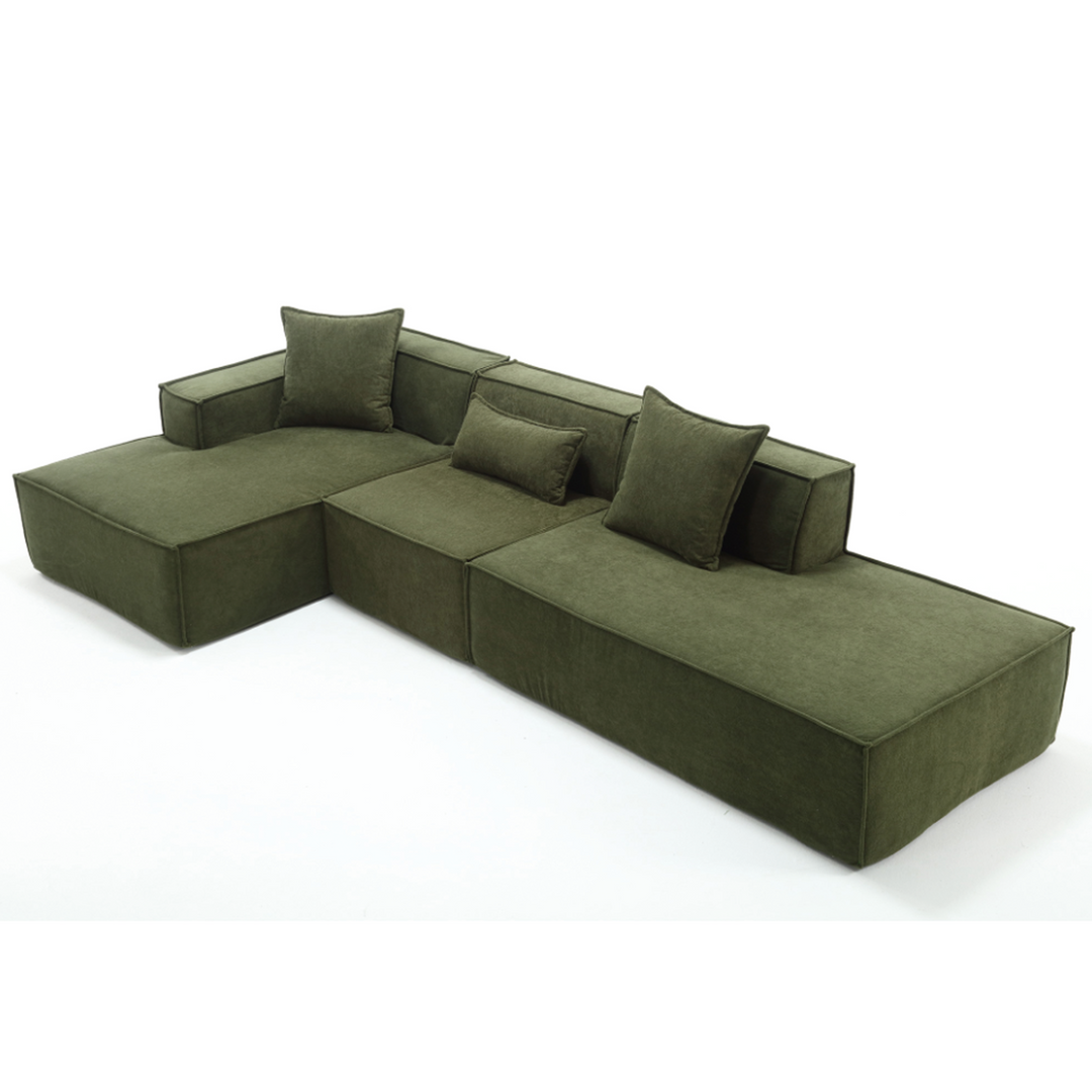 The Oliva Modular Mediterranean Sofa Set - Mediterranean Italian Contemporary Home Decor Furniture