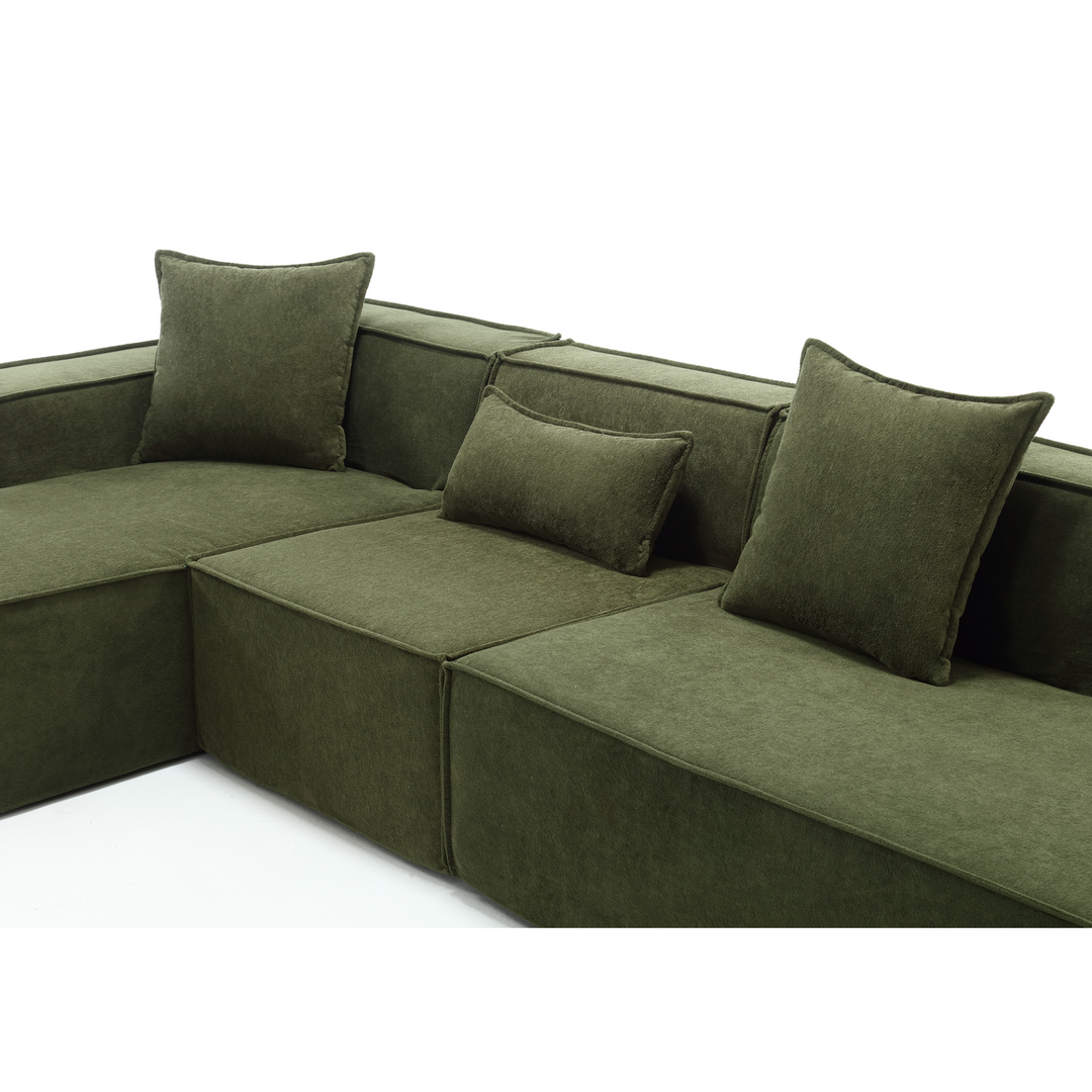 The Oliva Modular Mediterranean Sofa Set - Mediterranean Italian Contemporary Home Decor Furniture