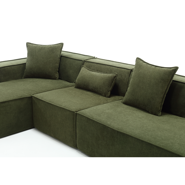 The Oliva Modular Mediterranean Sofa Set - Mediterranean Italian Contemporary Home Decor Furniture
