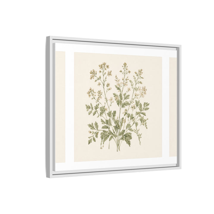 Sage &amp; Cream Framed Canvas Wall Art