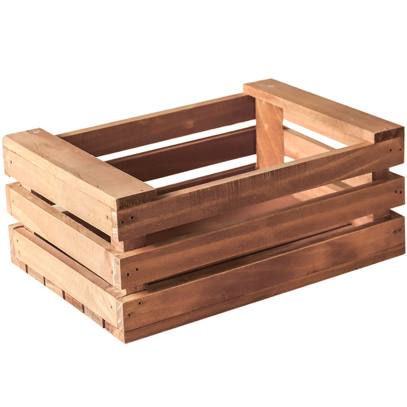 Dasos | Mediterranean Farmhouse Wooden Basket - Mediterranean Italian Contemporary Home Decor Furniture