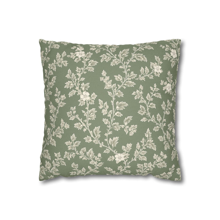 Buy farmhouse furniture Clover Hill - Cream &amp; Sage Floral Pillowcase By. Artisan Blooms - Modern Cottage Farmhouse Furniture