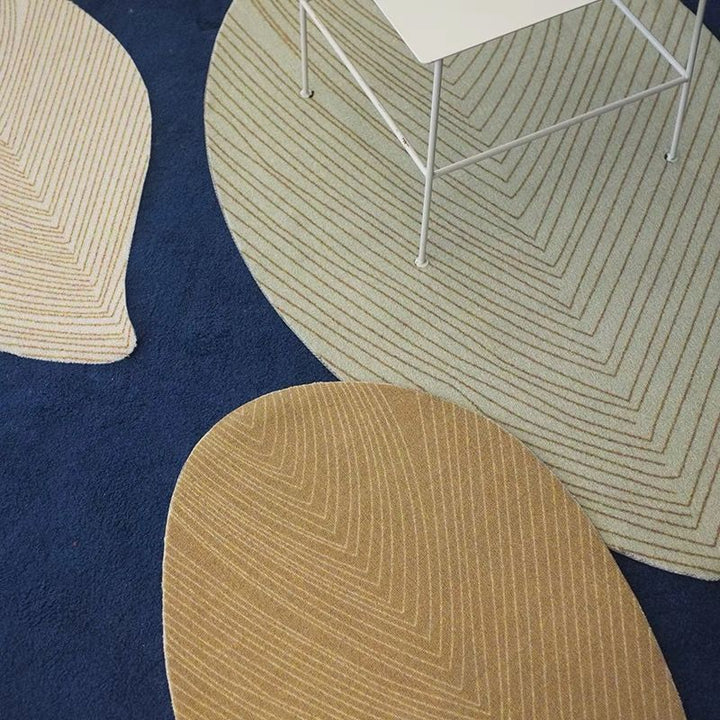 Boho Aesthetic Boho Leaf Rug By Artisan & Bloom | Biophilic Design Airbnb Decor Furniture 