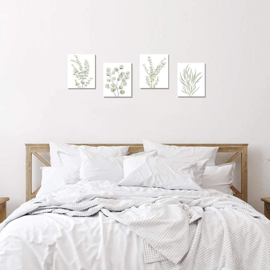 Buy farmhouse furniture 4PCS 8X10in Farmhouse Botanical Plant Canvas Wall Art - Modern Cottage Farmhouse Furniture