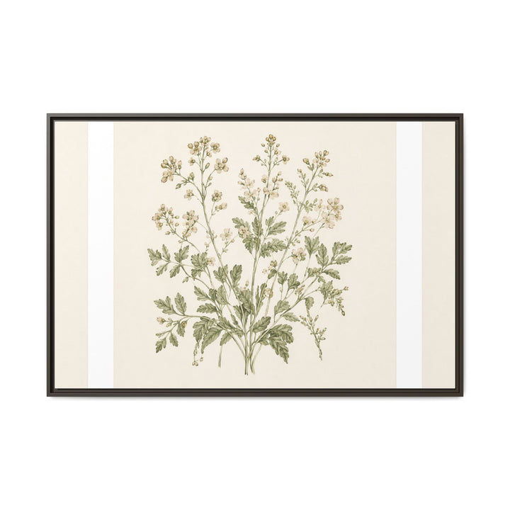 Sage &amp; Cream Framed Canvas Wall Art
