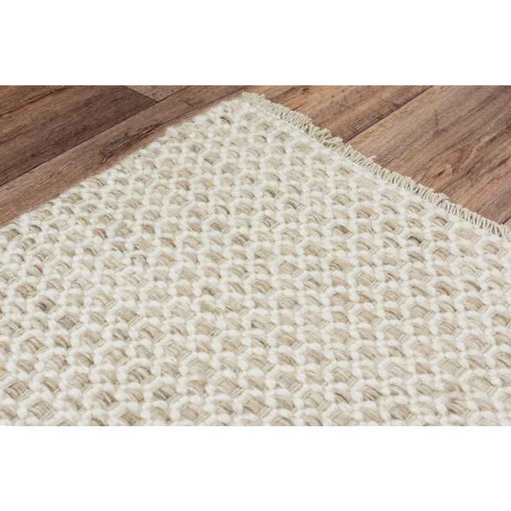 Buy farmhouse furniture Extra Large Modern Farmhouse Hand Woven Loop Pile Wool Rug, 8&