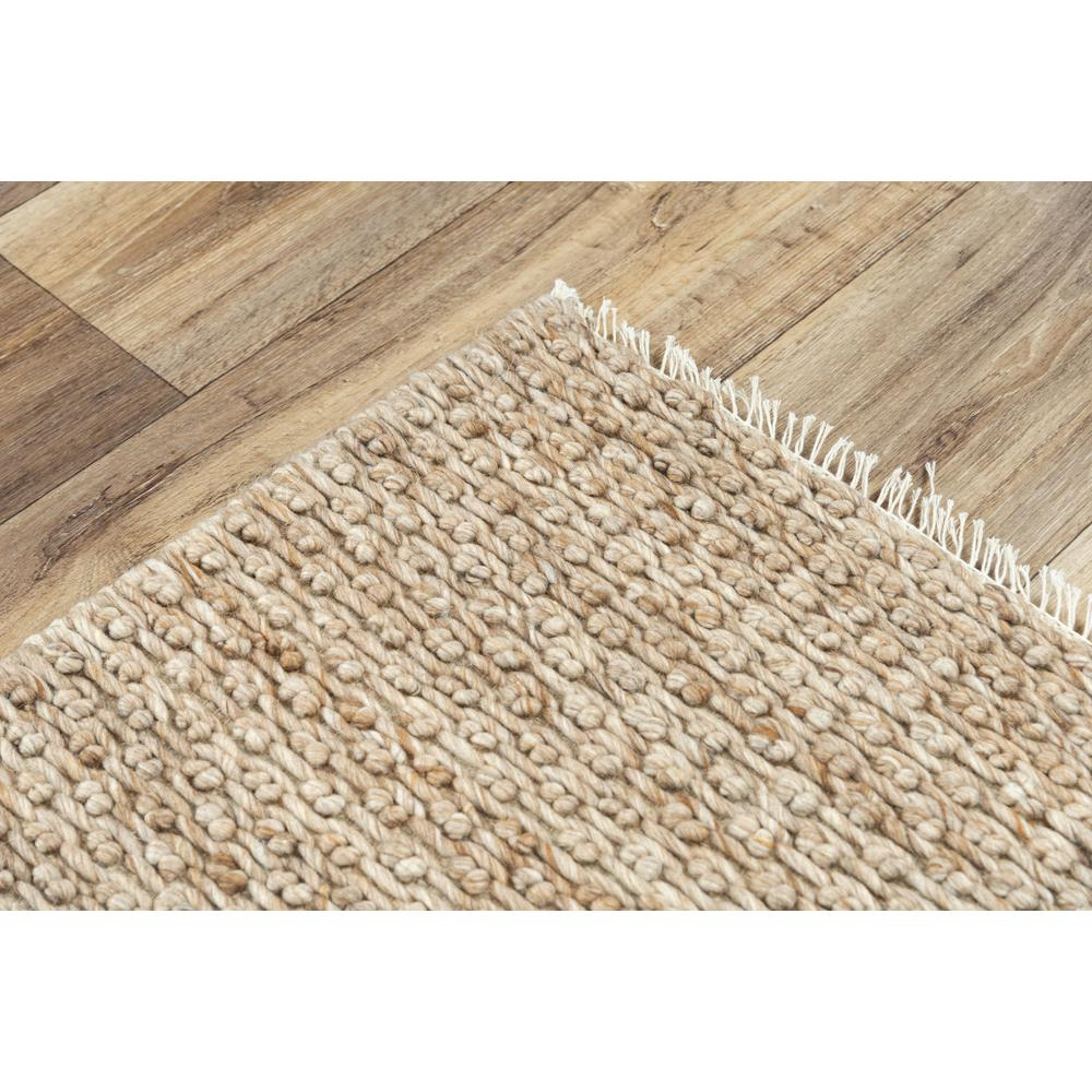 Sepia Hand Woven Flat Weave Pile Wool/ Polyester Rug, 5' x 7'6" - Mediterranean Italian Contemporary Home Decor Furniture