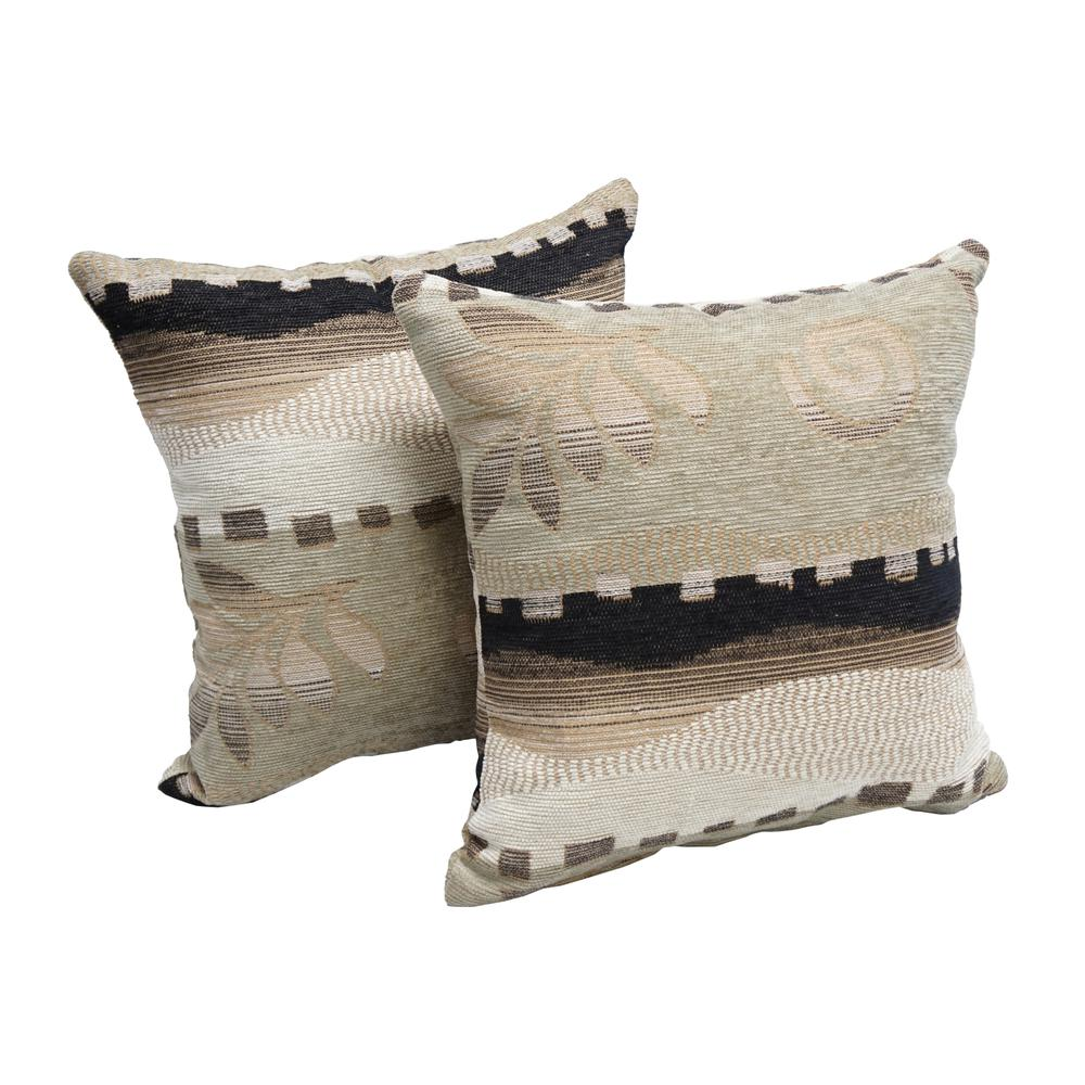 17-inch Tapestry Throw Pillows with Inserts (Set of 2) 9910-S2-ZP-ID-046 - Modern Cottage Farmhouse Furniture