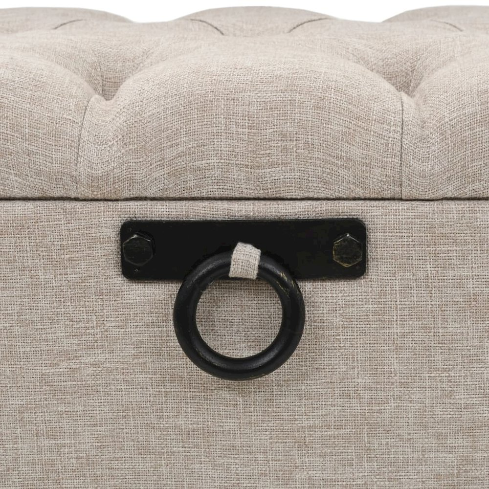 Buy farmhouse furniture Storage Bench Cream Engineered wood 43.3 inches Storage Bench - Modern Cottage Farmhouse Furniture