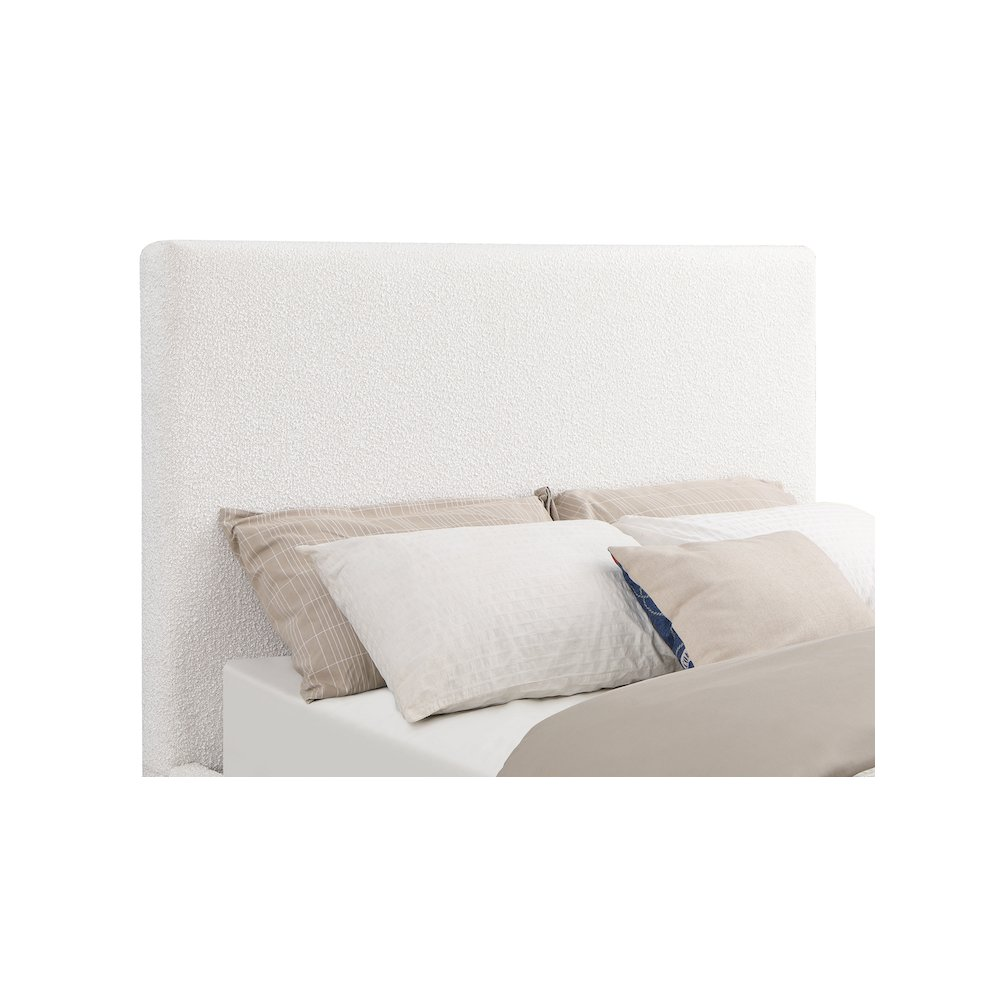 Buy farmhouse furniture Knox Upholstered Queen Mediterranean Farmhouse Panel Bed Cream - Modern Cottage Farmhouse Furniture