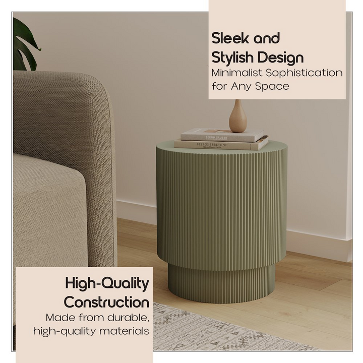 Buy farmhouse furniture Green Modern Italian Contemporary Outdoor Side Table - Modern Cottage Farmhouse Furniture